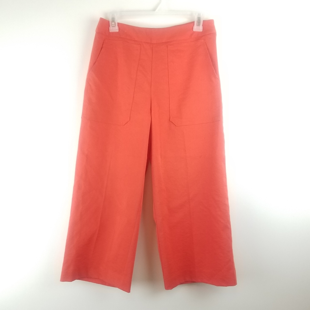 A loves A Womens Orange Wide Leg Cropped Pants 4